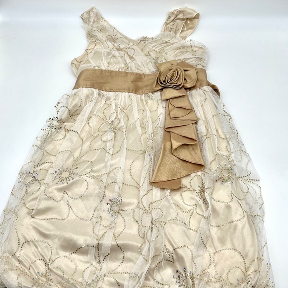 Gold Dress for girls My Michelle size 12 - Picture 3 of 5